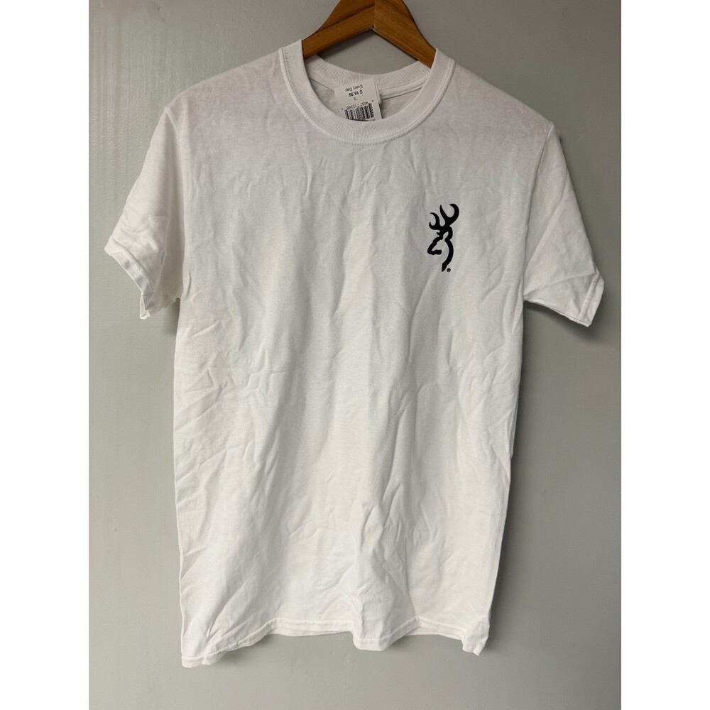 Browning Homeland Security Buckmark Graphic T-Shirt White Men's Small NWT